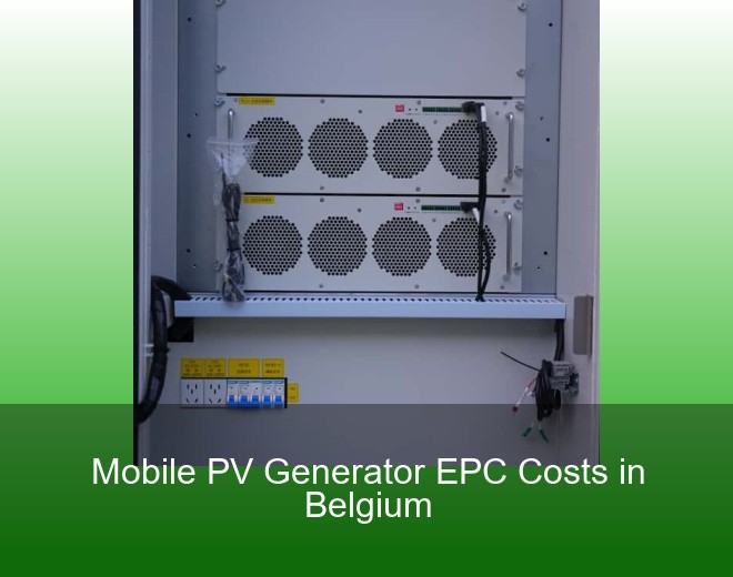 Mobile PV Generator EPC Costs in Belgium